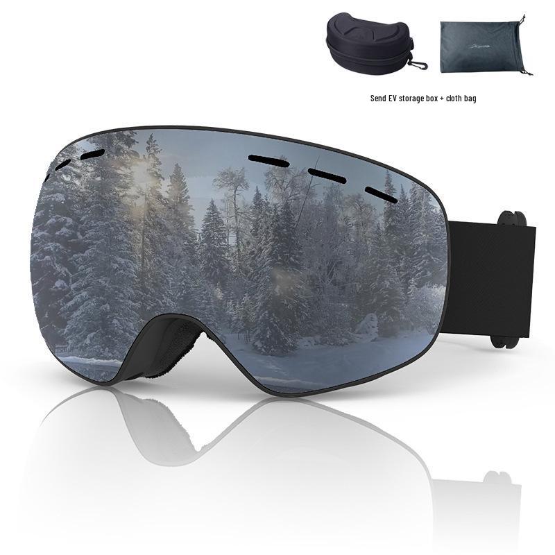 2025 Unisex Spherical Ski Goggles: Double-Layer Anti-Fog Outdoor Cylindrical Snow Goggles