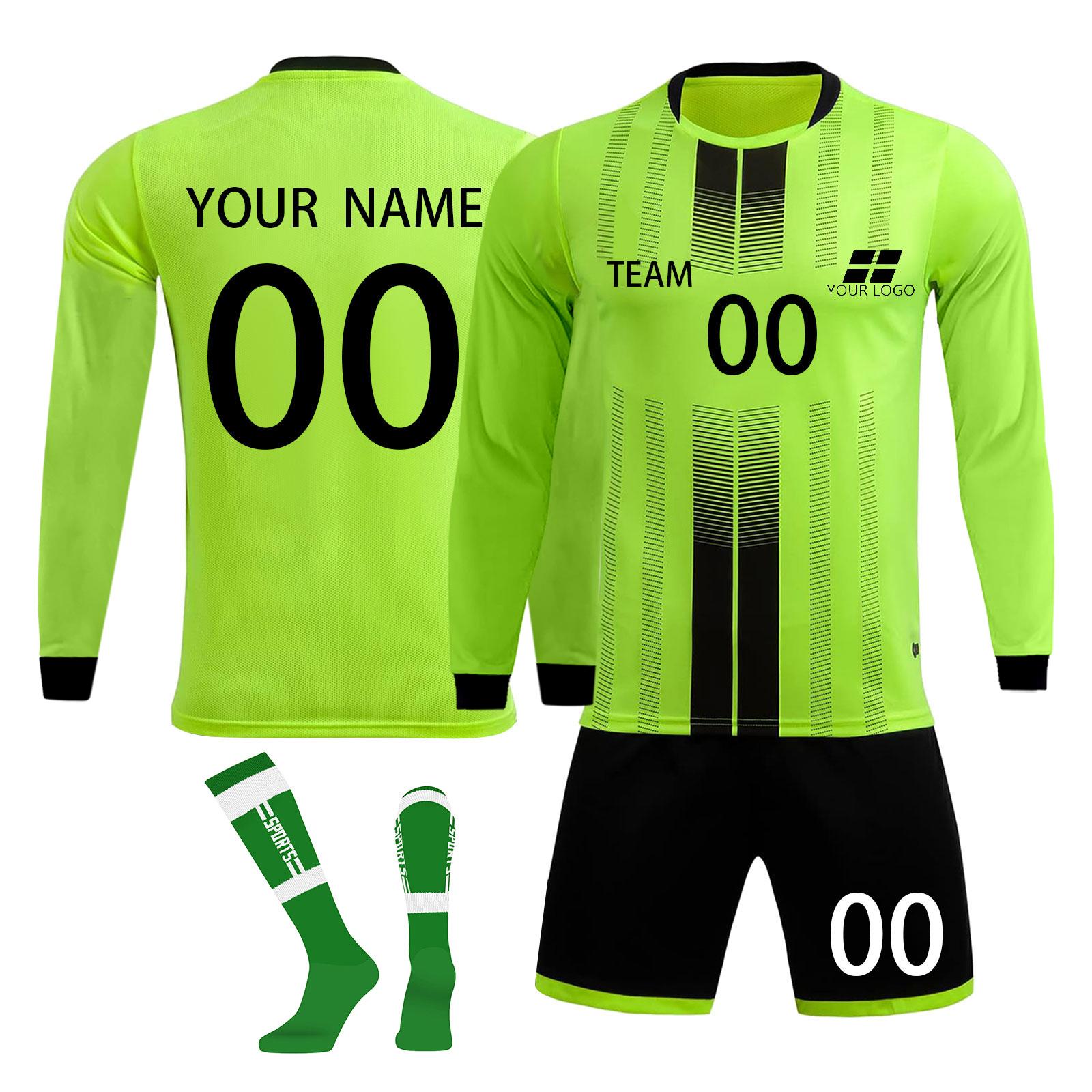 

Комплект персонализированных рубашек для мужчин и девочек с именем и номером, футбольные майки на заказ для мальчиков, тренировочный костюм S