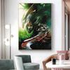 1 Stück Klassische Spiele M-Monster H-Jäger Poster Aufkleber Druck Wasserdichte Wandkunst Für Wohnzimmer Schlafzimmer Heimdekoration