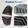 Pair Rear Side Window Trim Spoiler for BMW 5 Series E60 E61 2004 2006 2007 2008 2009 2010 Window Shutter Cover Louver Air Vents