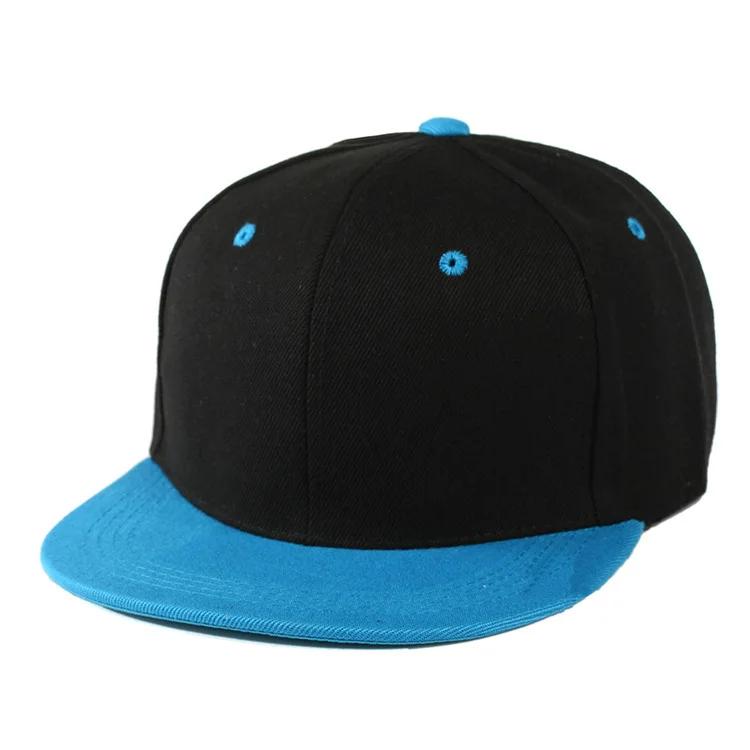 Mode Unisex Baseballpet Mannen Vrouwen Hip-Hop Platte Klep Pet Buiten Snapback Pet Platte Klep Trendy Vrije Tijd Verstelbaar Zon Hoeden 55-60cm black