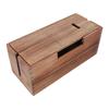 Wood Cable Management Box Wooden Cord Hider Organizer for Power Strip Electrical Hiding TV Wires Desk Floor Cables