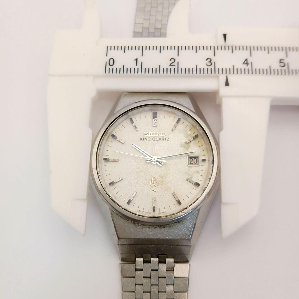 Used [In good working condition] 0520-1 SEIKO KING QUARTZ Seiko King Quartz 0852-8025 Men's Watch Date