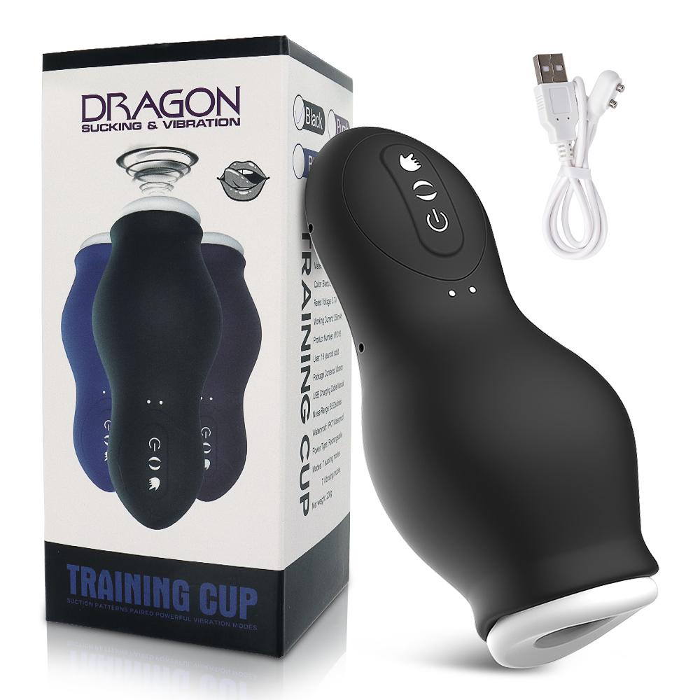 Sucking Masturbator for Men Real Oral Sex Glans Trainer Penis Massage Male Masturbator Cock Vibrating Stimulator Sex Toy for Man
