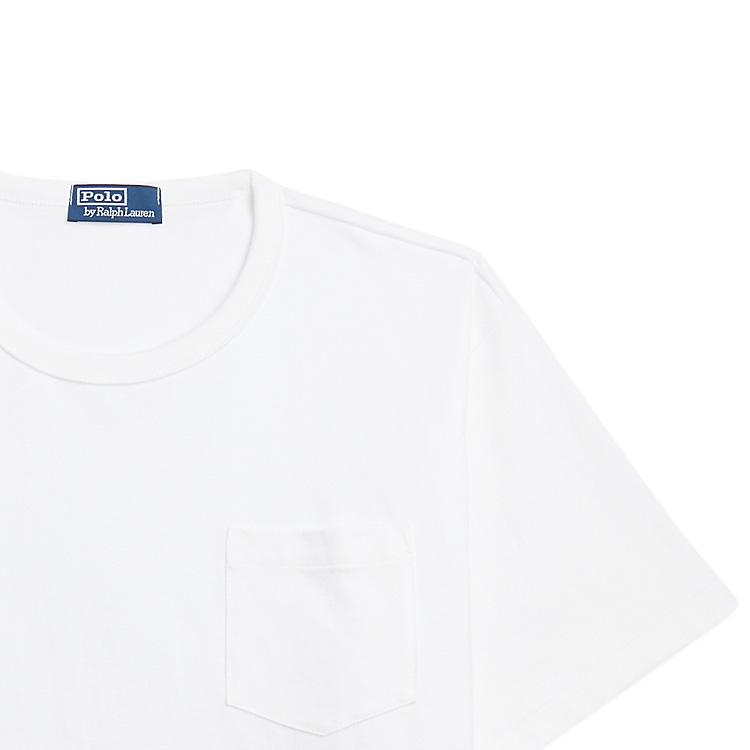 Polo Ralph Lauren SS23 Solid Color Crew Neck Pullover Casual Short Sleeve T-Shirt Men Tops White MNPOTSH1N821234-100