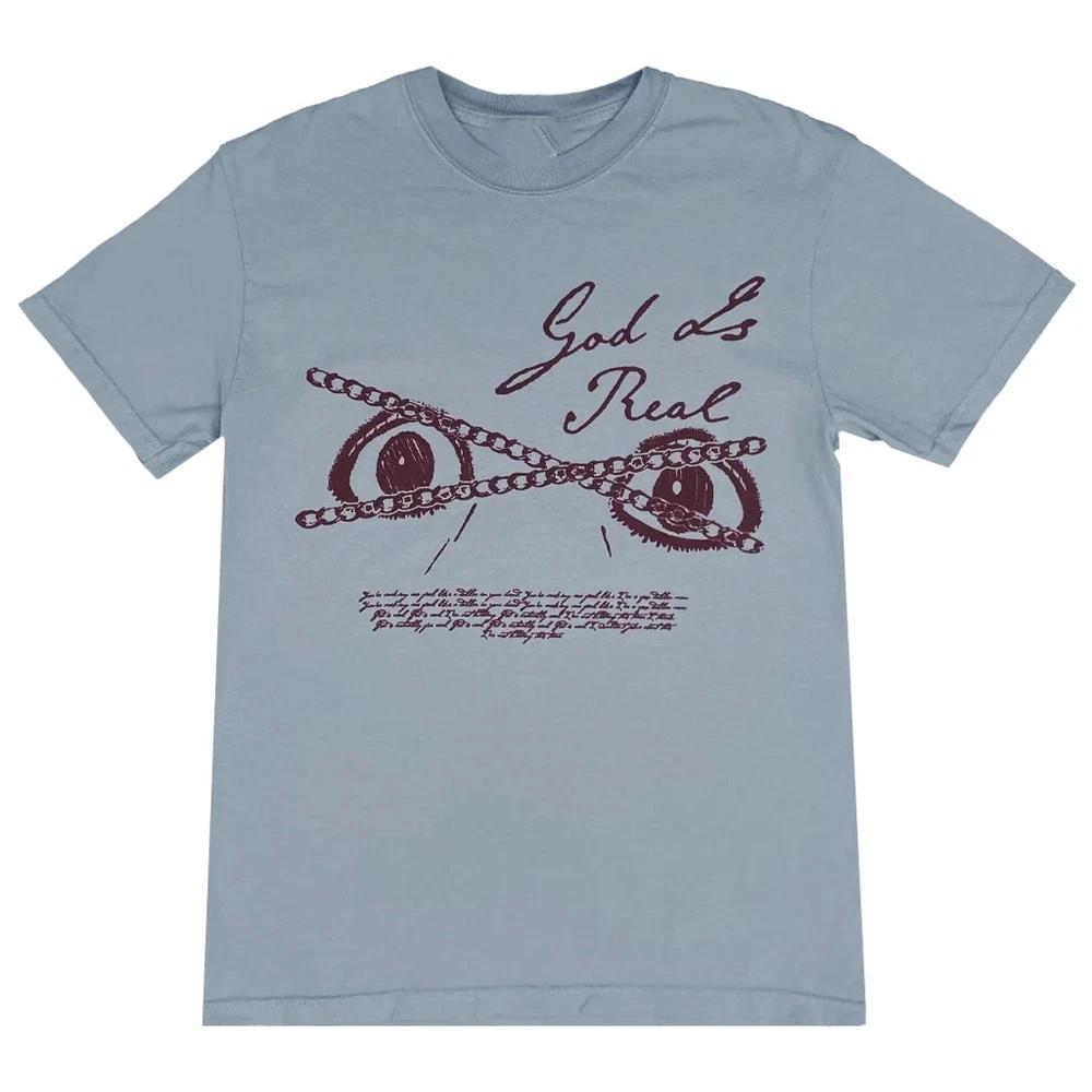 God Is Real Cameron Winter Blue Cotton Shirt Full Size S5xl Cs151 S