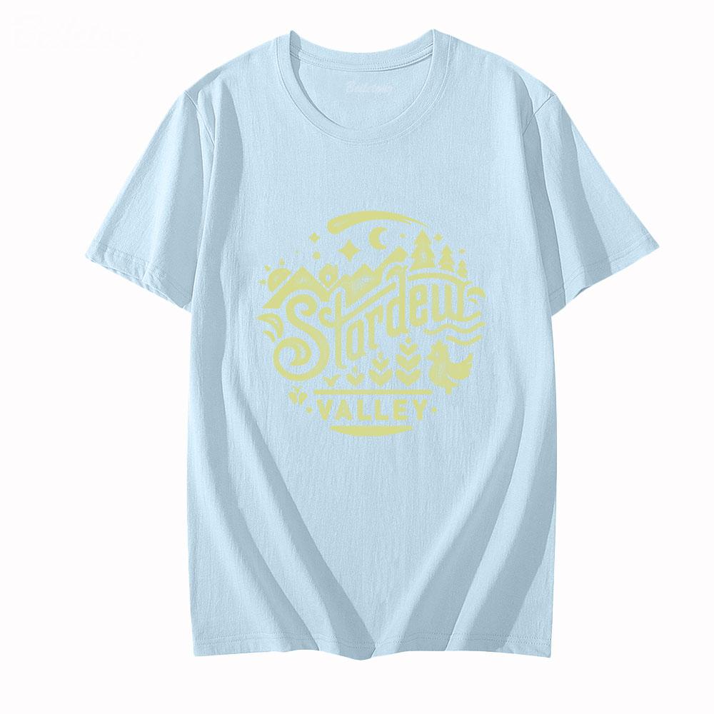 Stardew Valley Game Shirt 100% Cotton Tshirts Cartoon Graphic T Shirts Creative Printed Clothes Unisex Summer Casual T-shirts