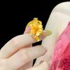 Gold Shop Same Style 9999 24K Real Gold Women'S Gold Ring Open Gold Flower Girlfriend Birthday Gift Sexy And Beautiful Jewelry N