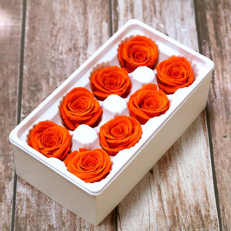 Ewige Lebensblume Material Geschenkbox Unsterbliche Rose Blume Getrocknete Rose Künstliche Konservierte Blumen Kopf Rosen