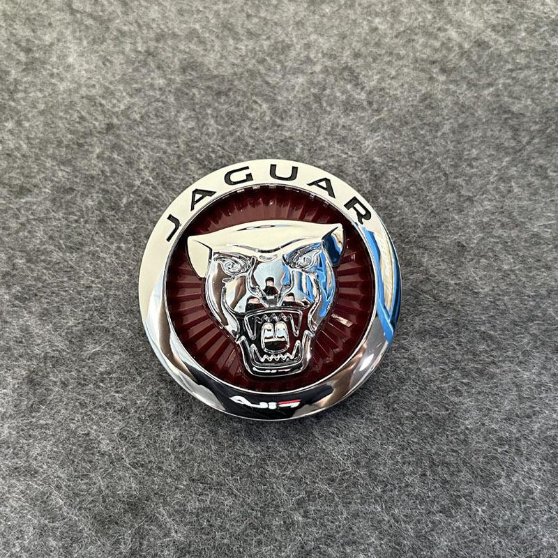 Geeignet für S Hochleistungs-Dekoratives Auto-Logo XEXFXJL Personalisierter Autoaufkleber F-TYPE Außenmodifikation Netz-Logo 72mm silver red