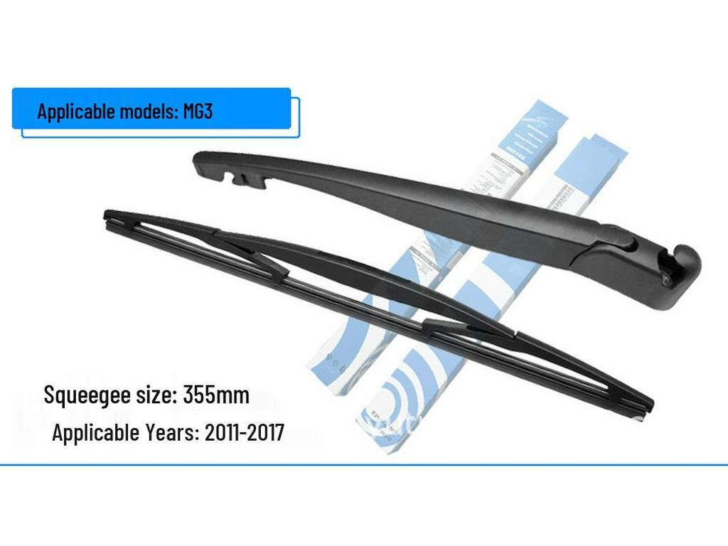 Rear Wiper Blade & Arm Assembly for MG3, MG5, Roewe GS, ZS, HS - Bone-less Rubber Strip