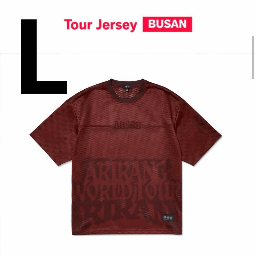 [USED] BTS ARIRANG Korea Tour Jersey Busan T-Shirt L