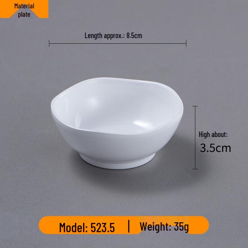 KANGMO Melamine Fan-Shaped Dipping Dish Set (10-Pack)