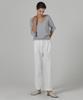 A.RIFF Basic Double-Pleat Long Slacks - Ivory