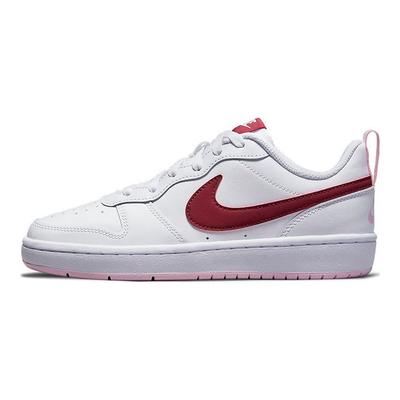 Court Borough Low 2 GS Weiß Dunkle Rote Bete Kinder-Sneaker BQ5448-120