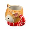 Cartoon Mug Fox Shape Ceramic Cup Cute Hand-Painted Cute Pet Cup Office Cup Milk Cup Personalized Internet Celebrity Cup