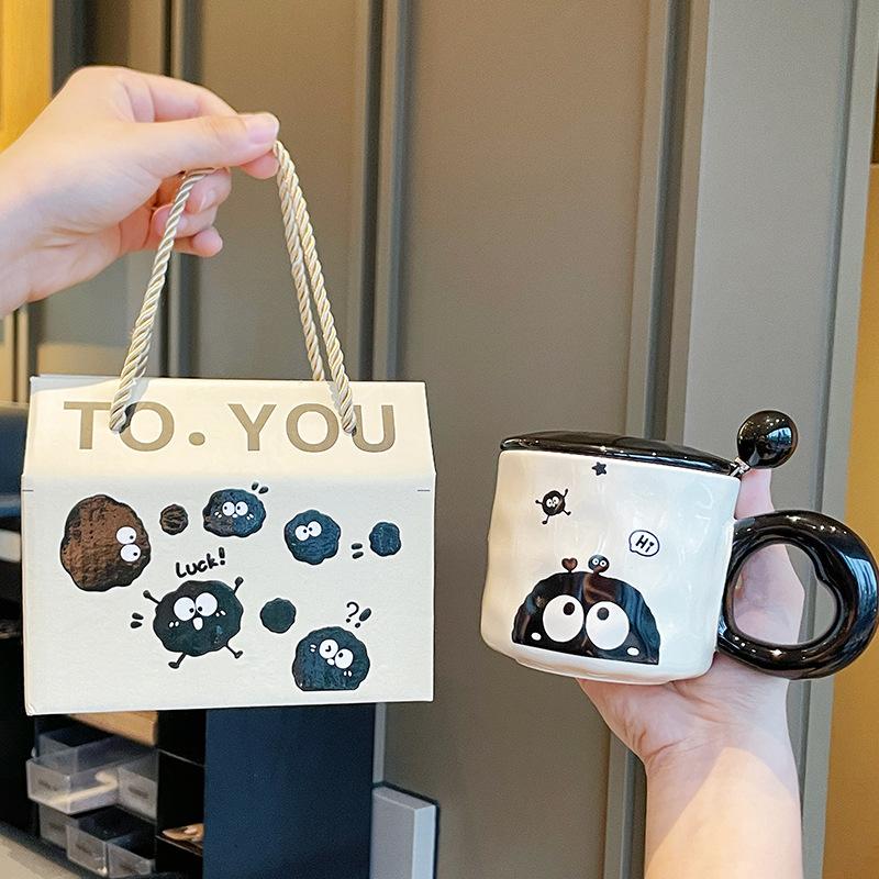 Teacher's Day Gift for Teachers Men's Souvenir Cute Ceramic Mug with Lid Water Cup Practical Cup Coffee Cup