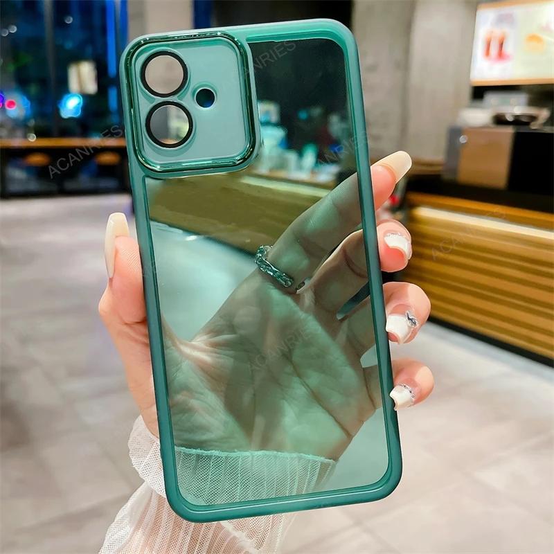 Dla Motorola Moto G85 G35 G60 G40 G54 G64 G34 G32 G24 G14 edge 40 50 50Ultra 5G Neo Pro Przezroczyste Silikonowe Etui Ochronne na Aparat