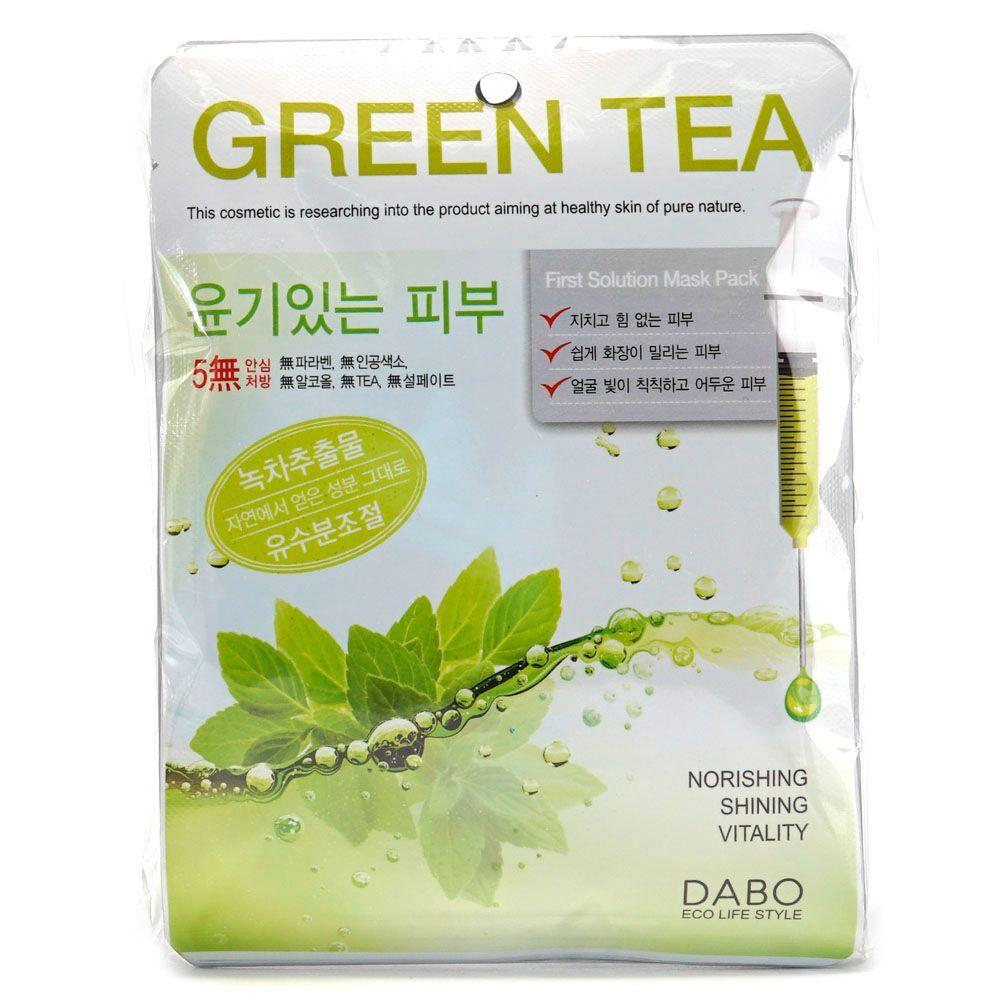DABO FTWOYITH Women s Mask Pack First Solution Green Tea 10 Sheets