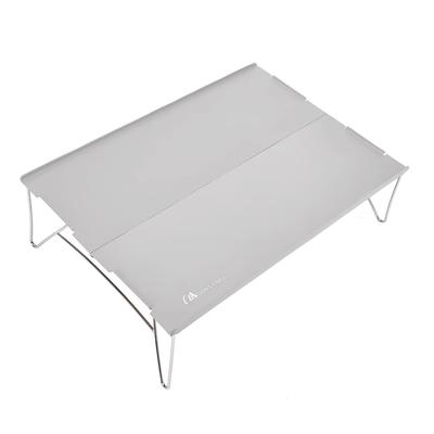 MOON LENCE Outdoor Folding Camping Table Aluminum Alloy Low Compact Lightweight 465g with Storage Bag