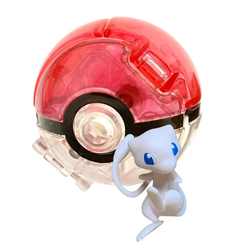 Figure Pokeball Anime Figurines Cartoons Pikachu Charizard Squirtle Pocket Monster Pet Anime Action Model Toy Kids Gift