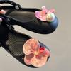 Ballettschuhe Schuhanhänger Set Damen Anhänger Packung Niedliche Blume Schuhdekorationen DIY Perlen Schuhzubehör 1Set