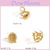 Style Geometric Stainless Steel Ring With 18k Gold Plating For Women And Men