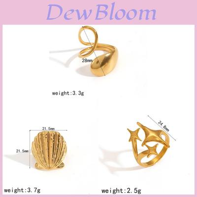 Style Geometric Stainless Steel Ring With 18k Gold Plating For Women And Men