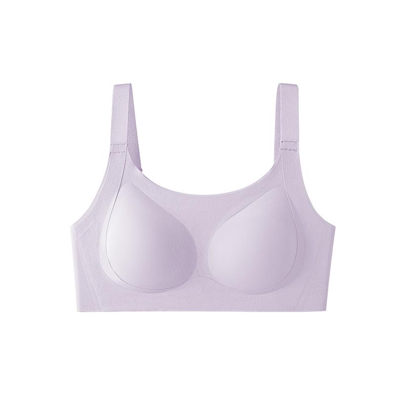 Seamless Sport Push-Up Anti-Sagging Bra with Breathable Fixed Cups