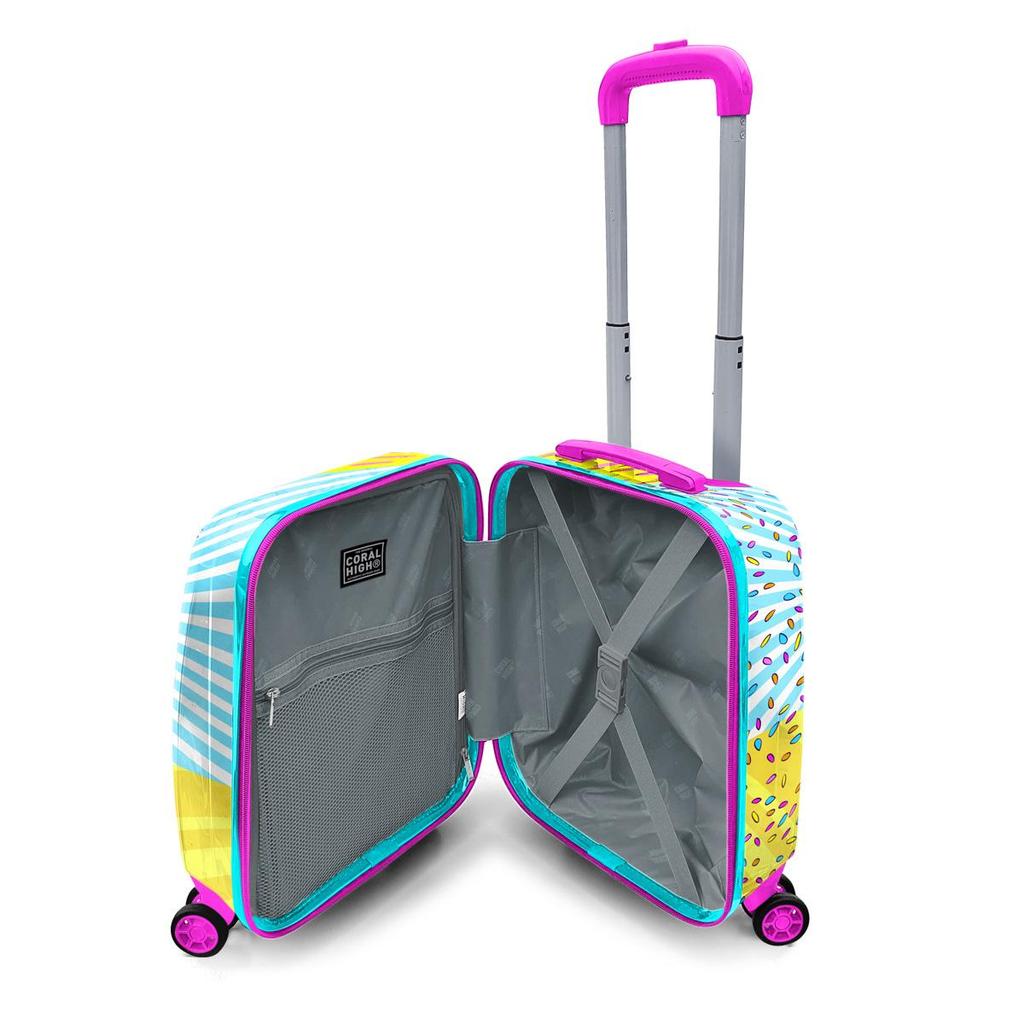 coral high Kinder-Kinderkoffer mit gemischtem Eiscrememuster 16775