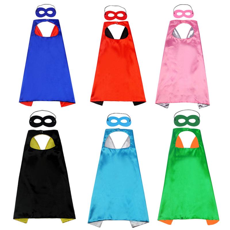 Superhero Double-Layer Cape for Halloween - Kids & Adults