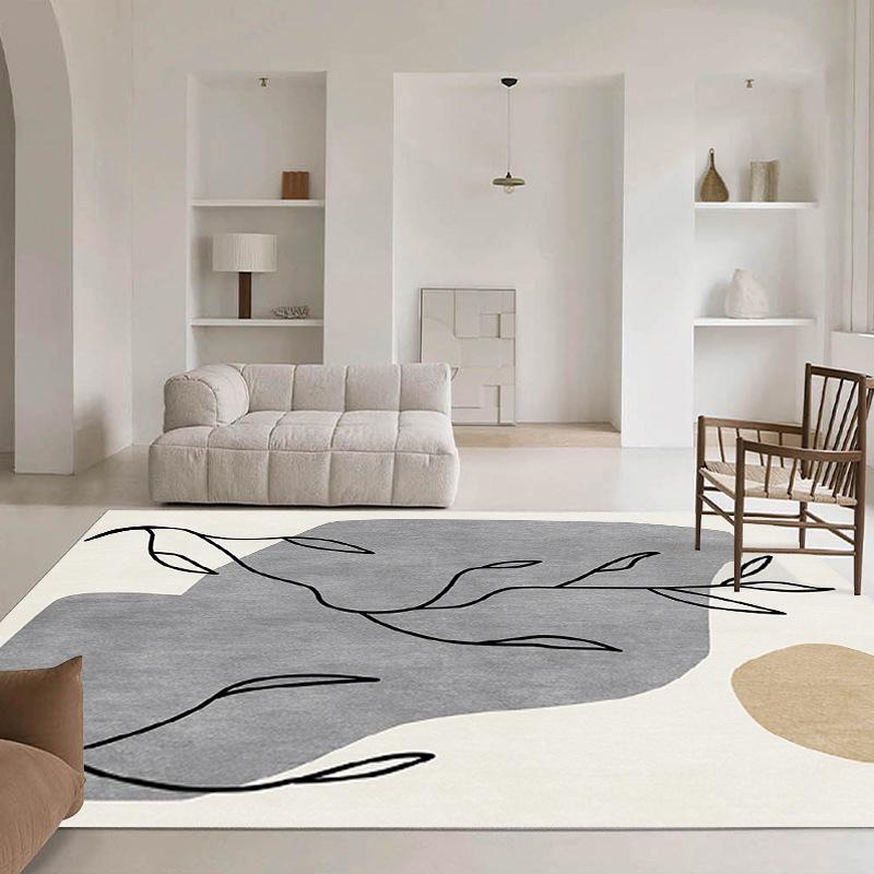 

Crystal Velvet Area Rug – Stain Resistant Easy-Care Bedroom Carpet for Bedside, Simple Non-Slip Floor Mat 60*90cm