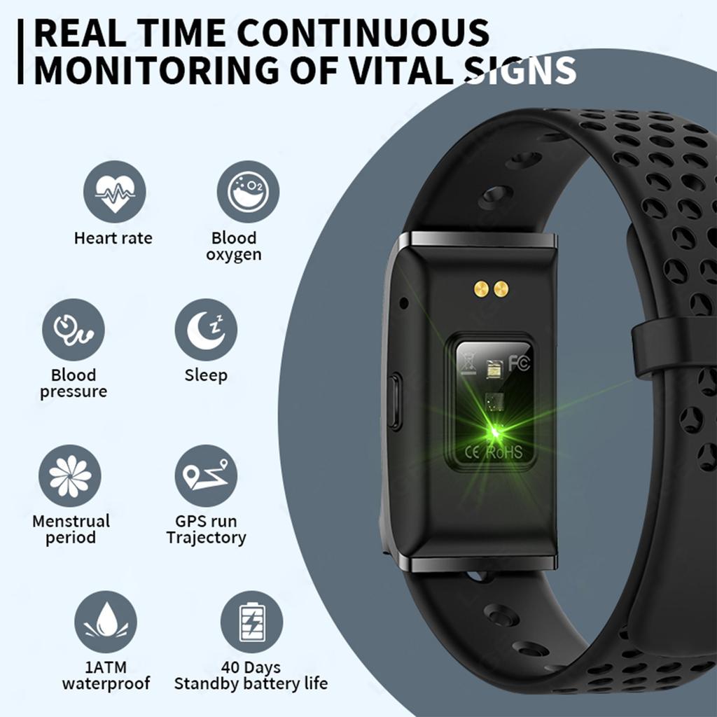 LIGE Novo Smartwatch Sem Tela Mulheres Esportes Monitoramento de Saúde Smart bracelet Homens Smart Watch