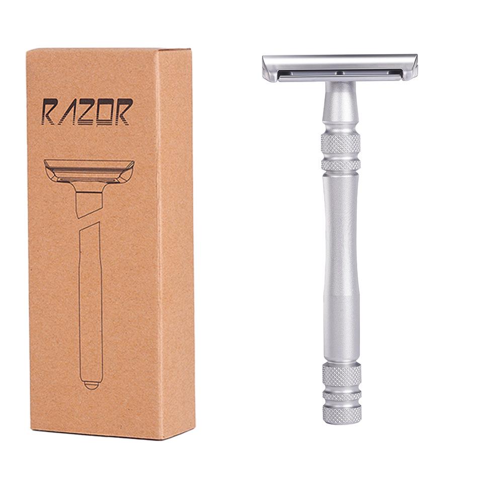 Double-Sided Safety Razor Manual Anti-Scratch Beard Shaver Old-Fashioned Portable Men s Face Shaver
