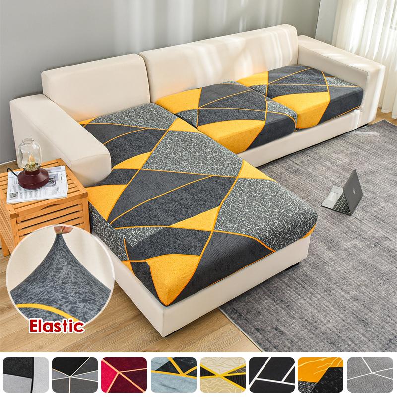 Stretch Floral Sofa Seat Cushion Cover Elastic Sofa Covers For Living Room Armchair Couch Cover L-Shape Sofa Cover Removable