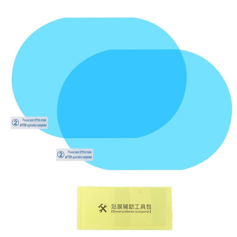 1/4/8/12 sztuk lusterko wsteczne samochodu folia przeciwdeszczowa Anti-Fog przezroczysta naklejka ochronna Anti-Scratch wodoodporne lustro okno