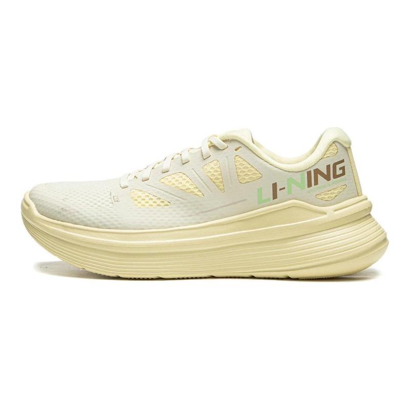 Li-Ning Lingyue Womens Low Top Running Shoes Yellow ARSU098-1 36