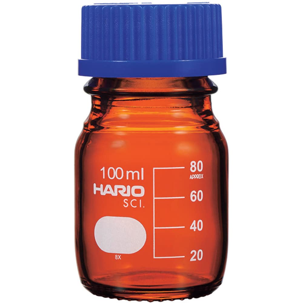 

HARIO Heat-Resistant Screw-Cap Bottle (Brown), 100ml, NBB-100-SCI