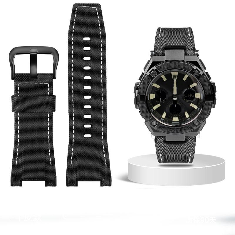 

Genuine Leather Watch Strap For Casio G-SHOCK GST-210/W120L/S130L/S310 GST-B100 W300/400G Notched Men WatchBand 26mm Accessories 26-14mm Notch