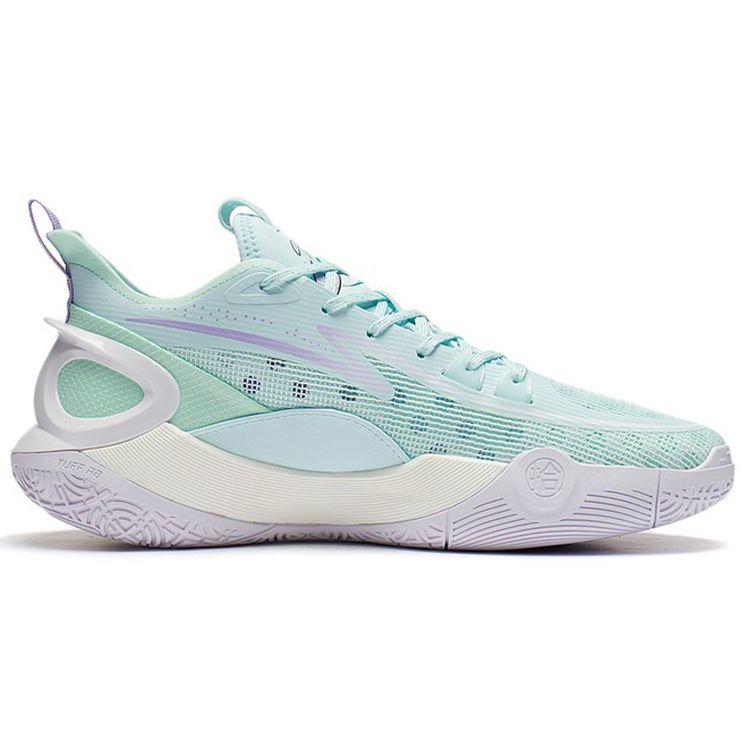 Li Ning Sonic 10 V2 Non-Slip Wear-Resistant Low-Top Basketball Shoes Men Sneakers Light-Blue ABAS057-3