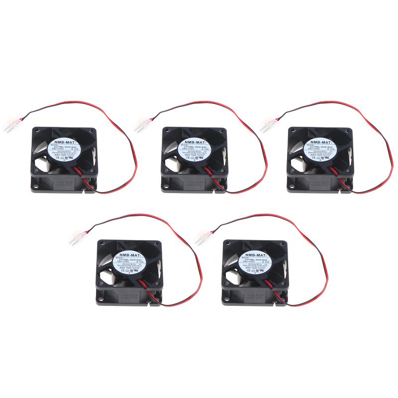 1/3/5Pcs Original  Cooler Fan For Nmb 2410Ml-05W-B40 6025 24V 0.12A Frequency Converter Cooling Fan 6025 60*60*25Mm
