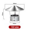75-160mm Ventilated Rain Cap Stainless Steel Exterior Wall Air Outlet Stove Pipe Protector Cover Chimney Exhaust Hood Fireplaces