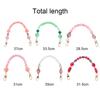 Exquisite Colorful Handbag Chain Replaceable Stone Bead Phone Case Hanging Chain Resin Purse Bag Belt Phone Case Accessories