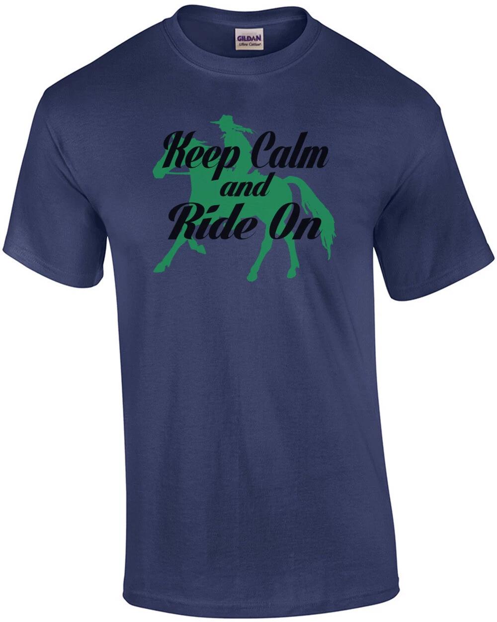 Keep Calm And Ride On T-Shirt M