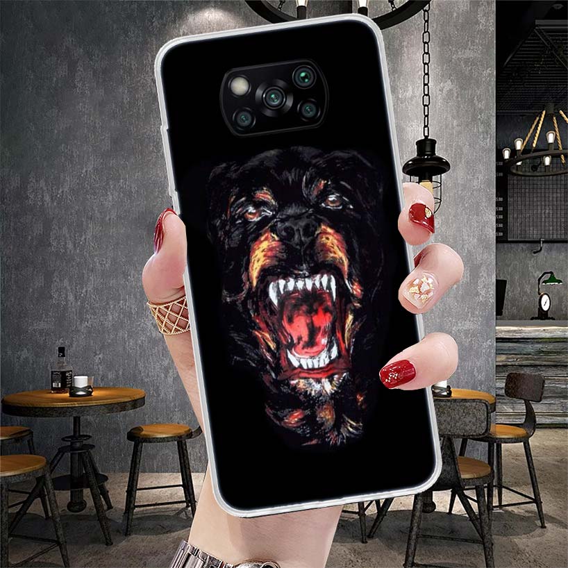 Rottweiler Dog Soft Phone Case For Xiaomi Redmi 15C 15 13C 13 Poco X5 X6 X7 F7 Ultra M7 12C 12 10 10C 9C 9A 9T 9 Fundas Poco X3
