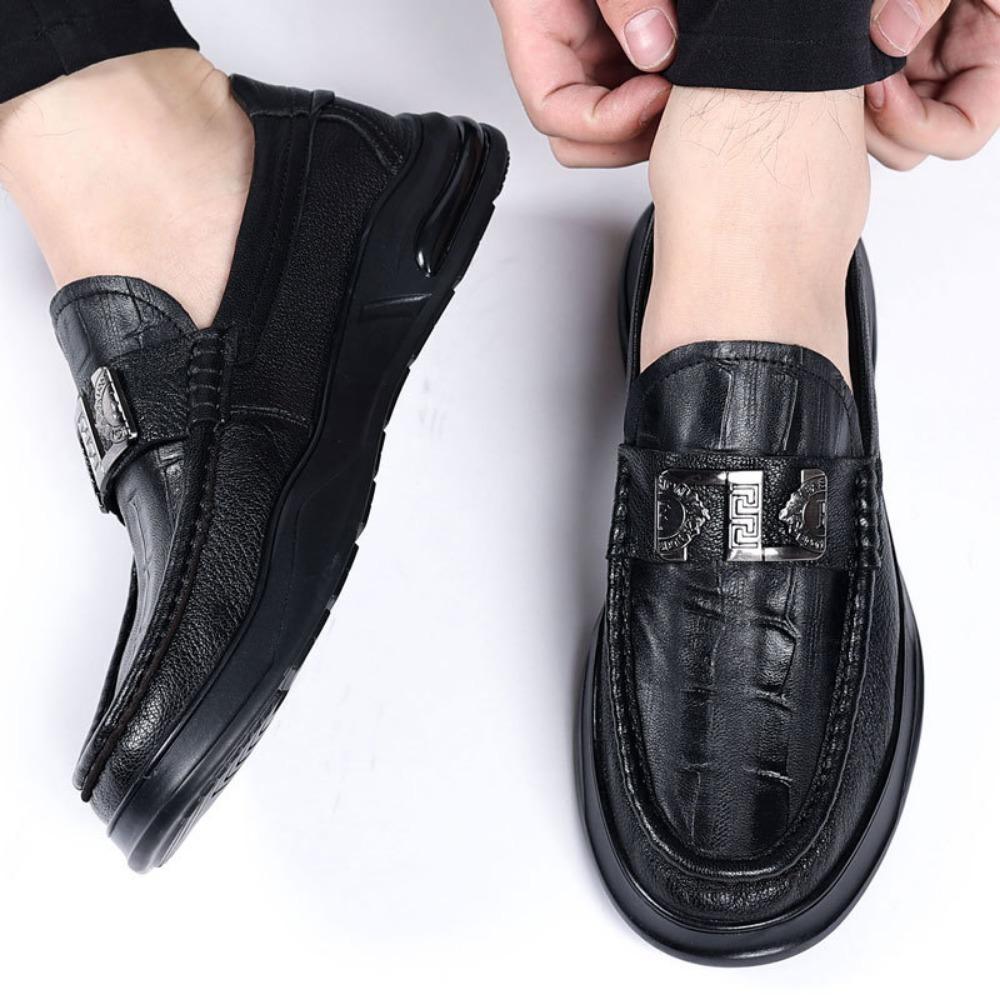 Luxury Genuine Leather Casual Leather Shoes Men Versatile Sheepskin Men's Shoes Loafers Man Leather Dress Shoes Zapatos Hombre