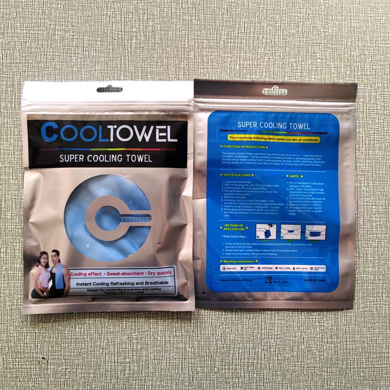 Microfiber Cooling Sports Towel – Digital Print Sweat-Absorbing Outdoor Fitness Towel