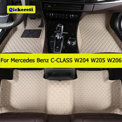 Mercedes Benz C-CLASS W204 W205 W206 C180-C450 İçin Araba Paspasları Otomatik Halılar Ayak Coche Aksesuarı