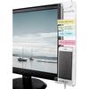 Nuovo monitor per computer, pannello laterale, promemoria adesivi