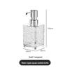 Luxury Water Ripple Dispenser Set: Travel Bottles for Hand Soap, Shampoo, and Shower Gel.